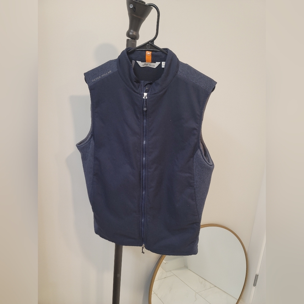 Peter Millar Navy Sleeveless Vest